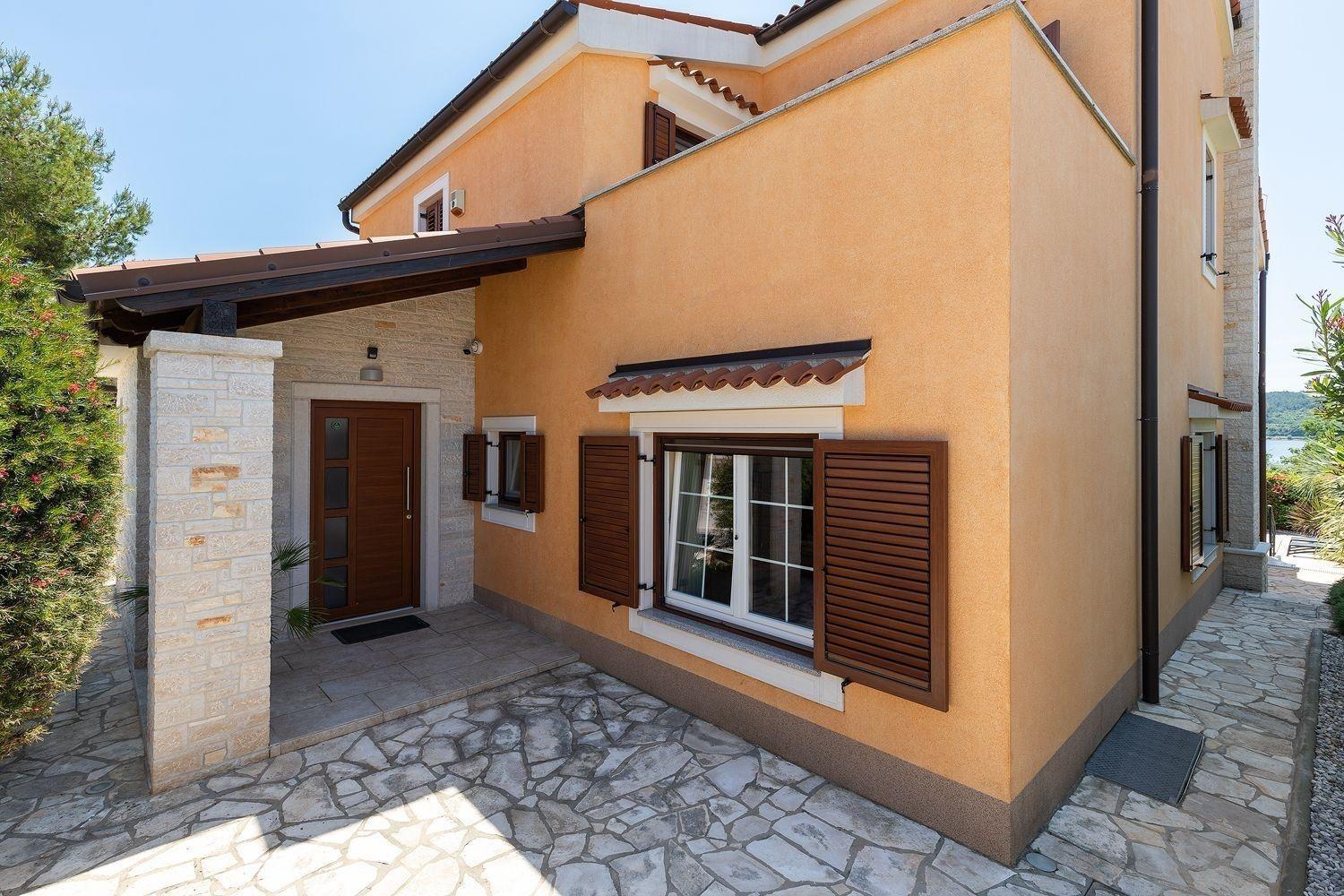 Ferienhaus In Pomer Mit Privatem Beheizten Pool Und Meerblick ภายนอก รูปภาพ